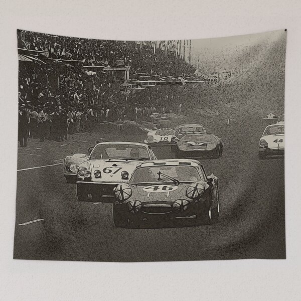 Item preview, Le Mans 1969 Start Poster – Legendary 24h Race Art designed and sold by Road To Track.