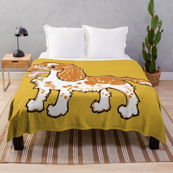 Item preview, Cocker Spaniel - Orange Roan (Full Body) YELLOW BG designed and sold by TheChicken.