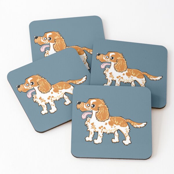 Item preview, Cocker Spaniel - Orange Roan (Full Body) BLUE BG designed and sold by TheChicken.
