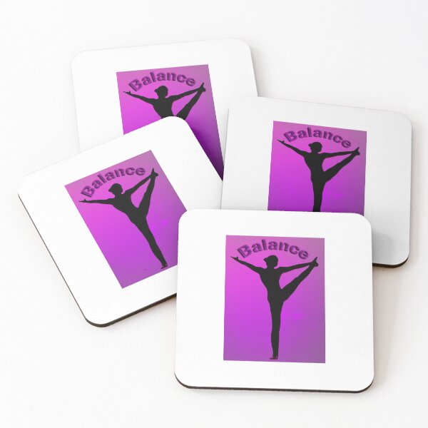 Item preview, Yoga Poses - Purple Background Balance designed and sold by SadSacDesigns.