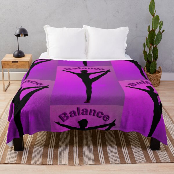 Item preview, Yoga Poses - Purple Background Balance designed and sold by SadSacDesigns.