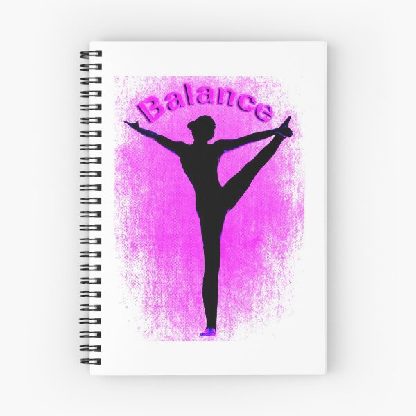 Item preview, Yoga Poses - Pink Mottled Background Balance designed and sold by SadSacDesigns.