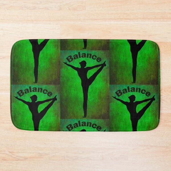 Item preview, Yoga Poses -  Dark  Green Background Balance designed and sold by SadSacDesigns.