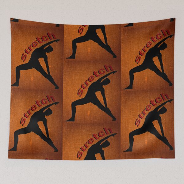 Item preview, Yoga Poses -  Brown Background Stretch designed and sold by SadSacDesigns.