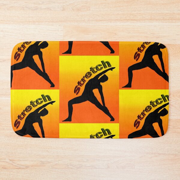 Item preview, Yoga Poses -  Yellow and Orange Background Stretch designed and sold by SadSacDesigns.