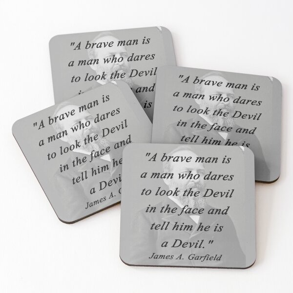 Item preview, Brave Man - James Garfield designed and sold by CrankyOldDude.