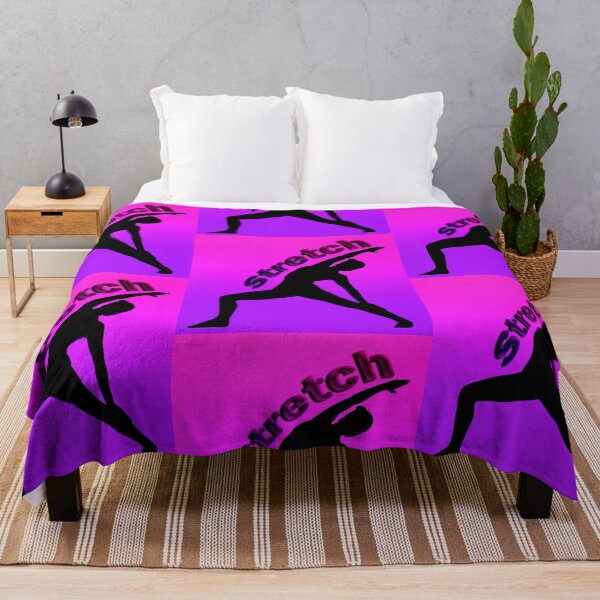 Item preview, Yoga Poses -  Pink and Purple Background Stretch designed and sold by SadSacDesigns.