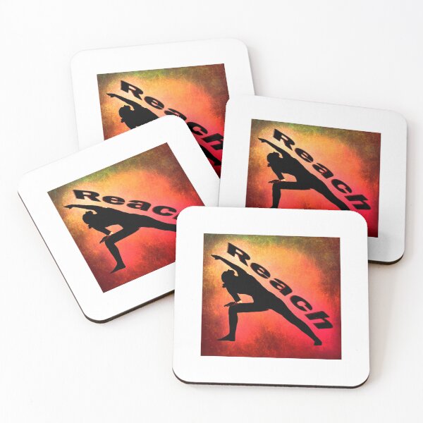 Item preview, Yoga Poses -  Red Background Reach designed and sold by SadSacDesigns.