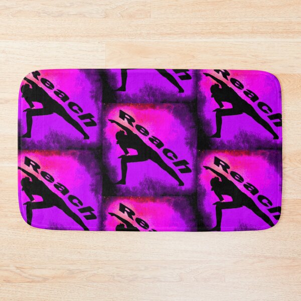 Item preview, Yoga Poses -  Purple and Pink Background Reach designed and sold by SadSacDesigns.