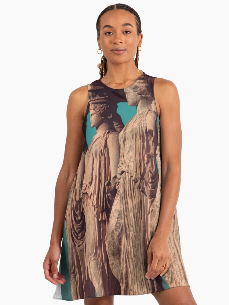 Caryatids of the Erectheum, ancient greek, Agora of Athens, Erectheum,  Greece photography, Athens Acropolis" A-Line Dress for Sale by Spallutos |  Redbubble