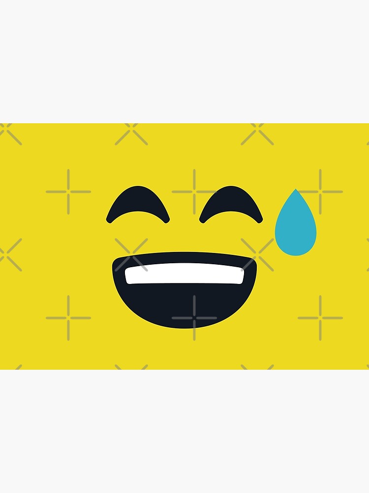 "Happy Sweat Smiley, Emoticon, Grinning, Happy Exercise Emoji" Poster by Torch Redbubble