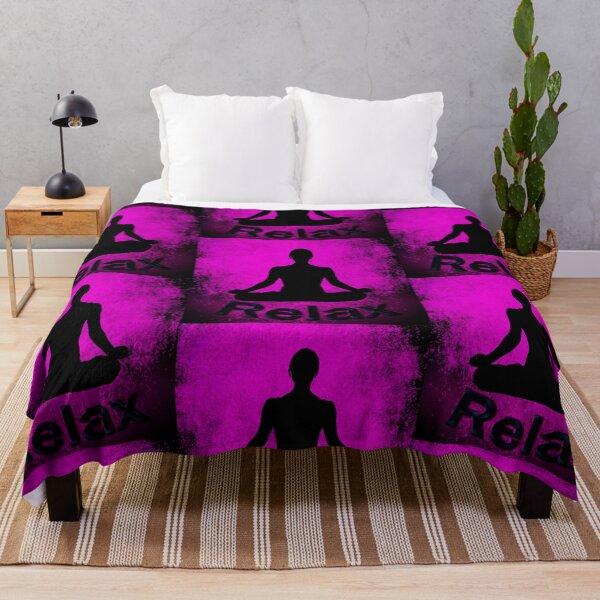Item preview, Yoga Poses - Pink Background Lotus Relax designed and sold by SadSacDesigns.