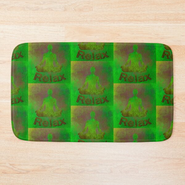 Item preview, Yoga Poses -  Green Background Lotus Relax designed and sold by SadSacDesigns.