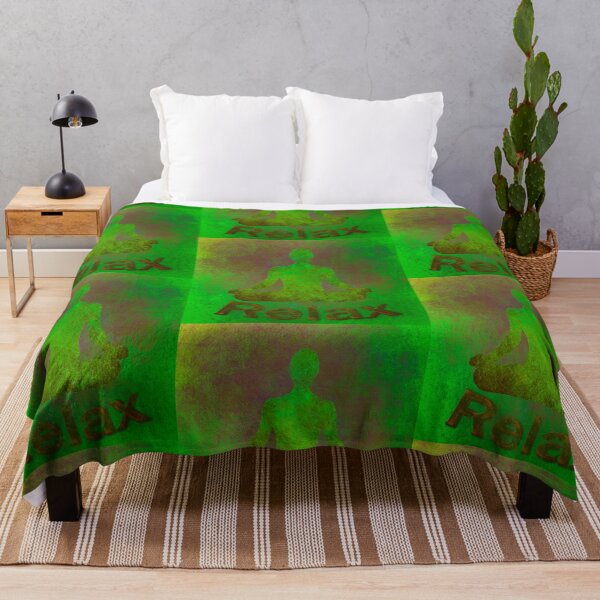 Item preview, Yoga Poses -  Green Background Lotus Relax designed and sold by SadSacDesigns.