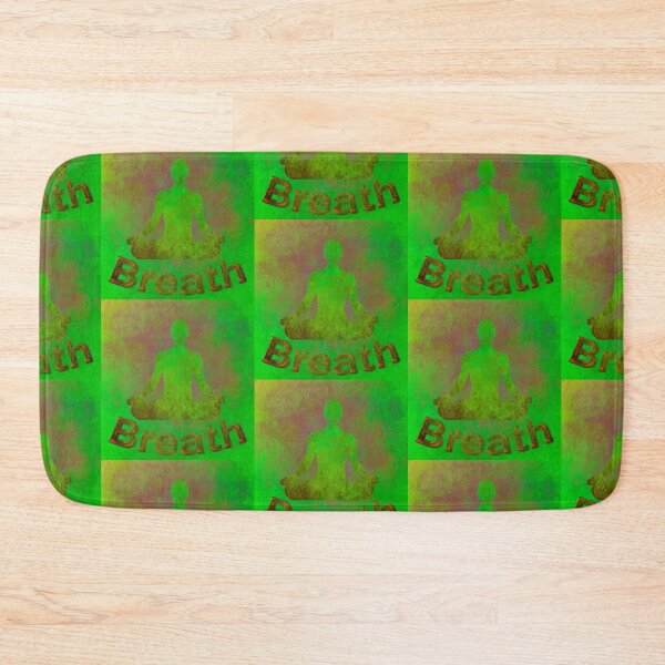 Item preview, Yoga Poses -  Green Background Lotus Breath designed and sold by SadSacDesigns.