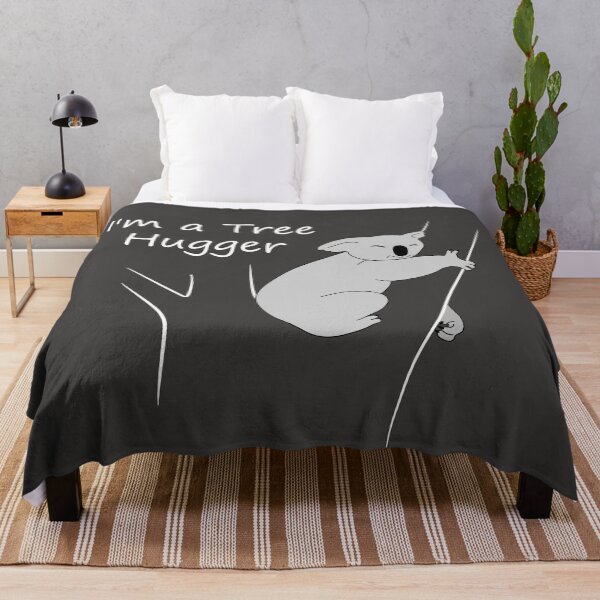 Item preview, Im a Tree Hugger! Koala - Dark background designed and sold by nutmegfairy.