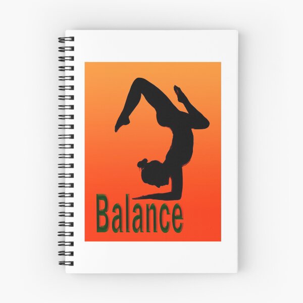 Item preview, Yoga Poses - Orange and Red Background Balance designed and sold by SadSacDesigns.