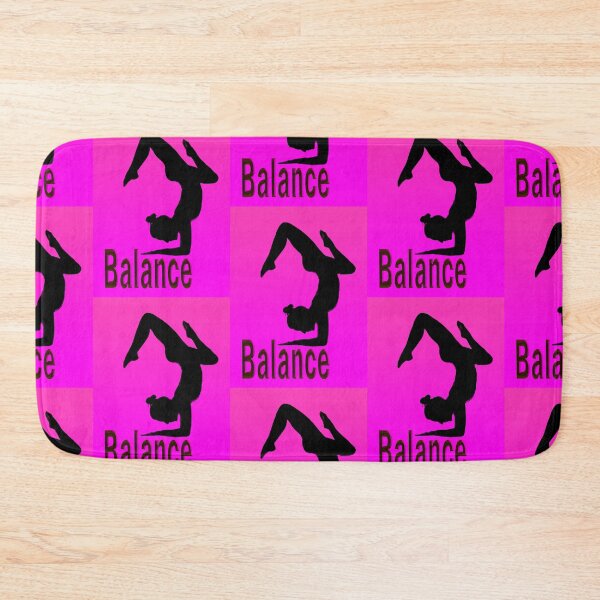 Item preview, Yoga Poses -  Pink Background Balance designed and sold by SadSacDesigns.
