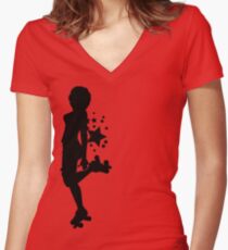 Sass E. Silhouette Women's Fitted V-Neck T-Shirt