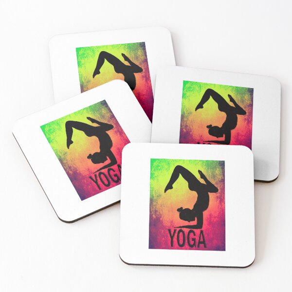 Item preview, Yoga Poses -  Multi-coloured Background designed and sold by SadSacDesigns.