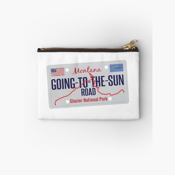 Item preview, Going To The Sun Road Glacier National Park Cyclist Motorcycle Licence Plate Sticker & T-Shirt 01 designed and sold by OuterShellUK.