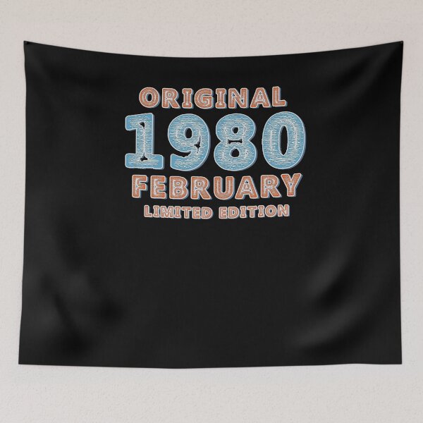 Item preview, Kopie von Kopie von Born in 1980 - Present 40th birthday Vintage 1980 designed and sold by Dubbra.