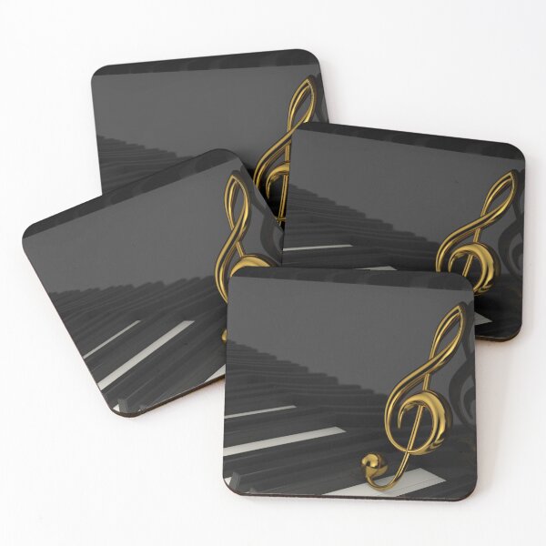 Item preview, Treble clef on a piano designed and sold by serpico93.