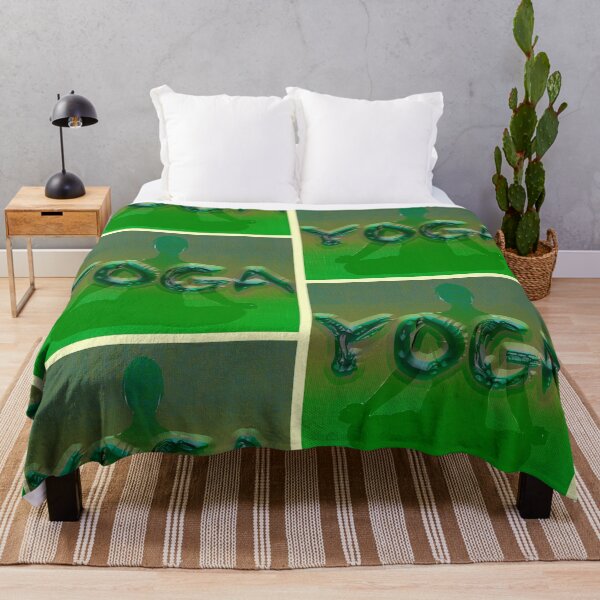 Item preview, Yoga Poses - Green Abstract Background designed and sold by SadSacDesigns.