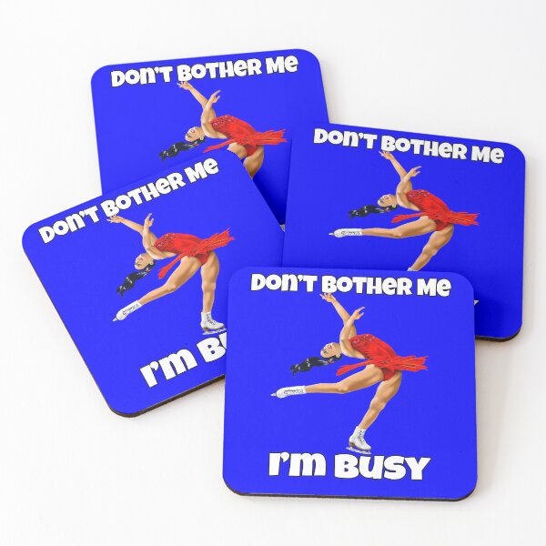 Item preview, Don't Bother Me I'm Busy Figure Skating Funny Humor designed and sold by fantasticdesign.