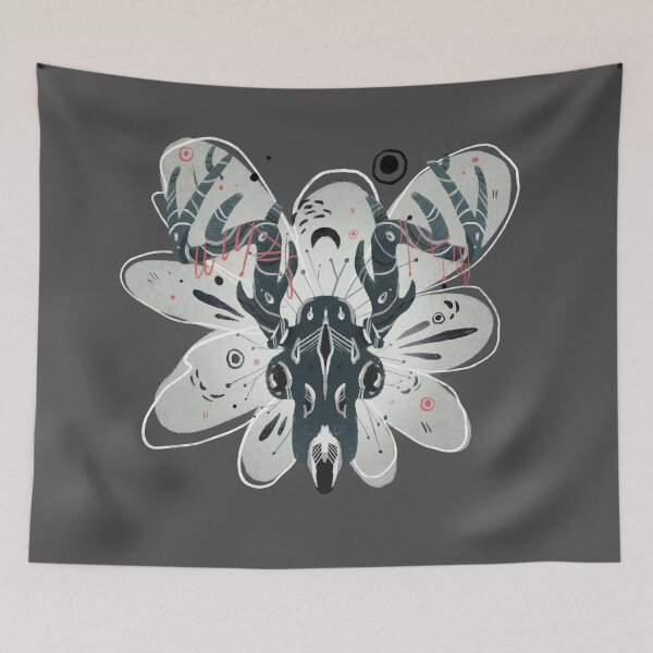 Item preview, Boho Decorative Deer Skull - Graphic Illustration designed and sold by Manda Lyn LaCorte.