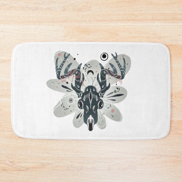 Item preview, Boho Decorative Deer Skull - Graphic Illustration designed and sold by Manda Lyn LaCorte.