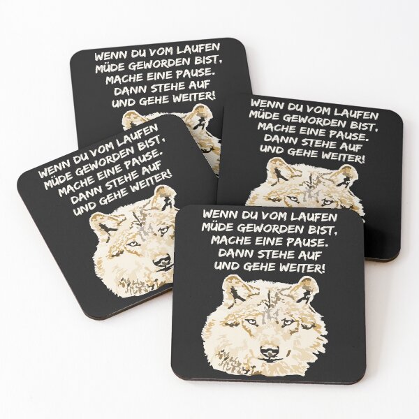 Item preview, Wolf saying motivation designed and sold by kreawusel-bin.