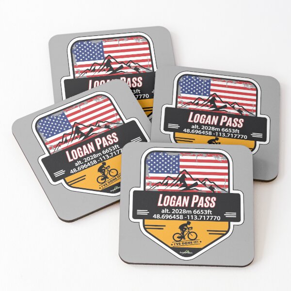 Item preview, Logan Pass Going To The Sun Road USA Cycle T-Shirt & Sticker - Ive Done It! 03 designed and sold by OuterShellUK.