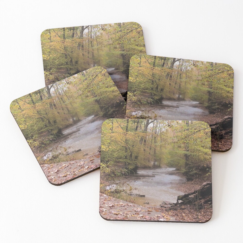 "Streamy Forest" Coasters (Set of 4) for Sale by izaiah183 Redbubble