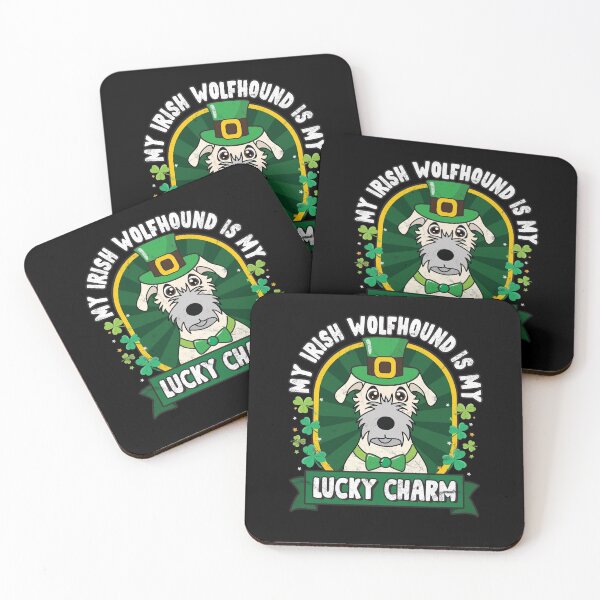 Item preview, Irish Wolfhound is my Lucky Charm St Patricks designed and sold by rafaeltto.
