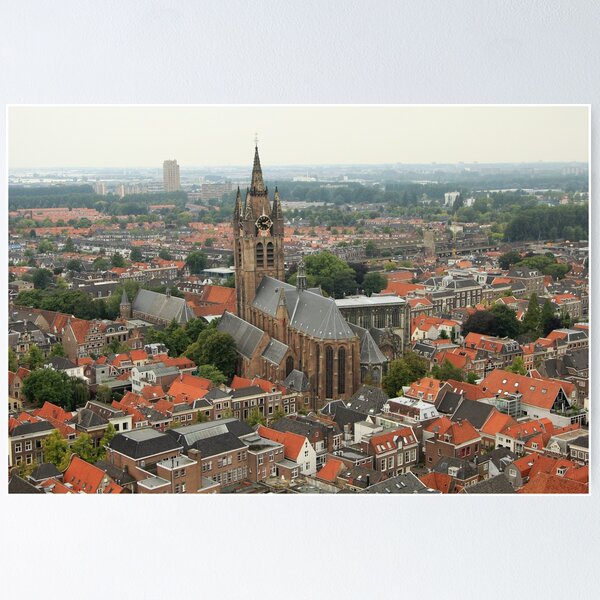 Item preview, Rooftop view over Delft designed and sold by Stephanie Owen.