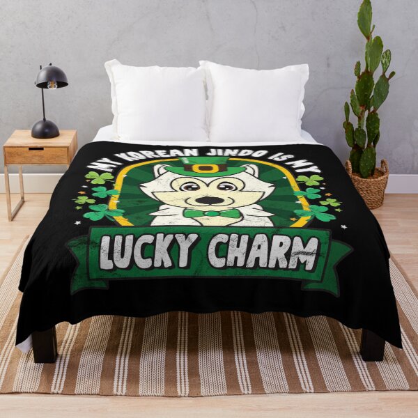 Item preview, Korean Jindo is my Lucky Charm St Patricks designed and sold by rafaeltto.