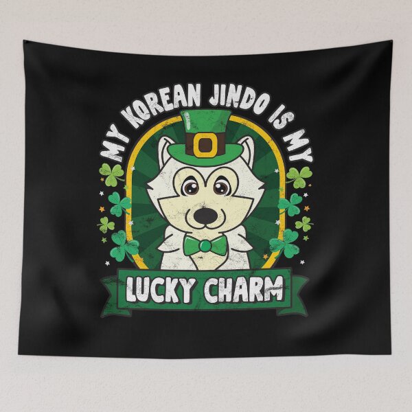 Item preview, Korean Jindo is my Lucky Charm St Patricks designed and sold by rafaeltto.