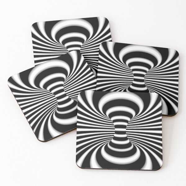 Item preview, Black and White Infinite Wormhole Optical Illusion designed and sold by hyproinc.