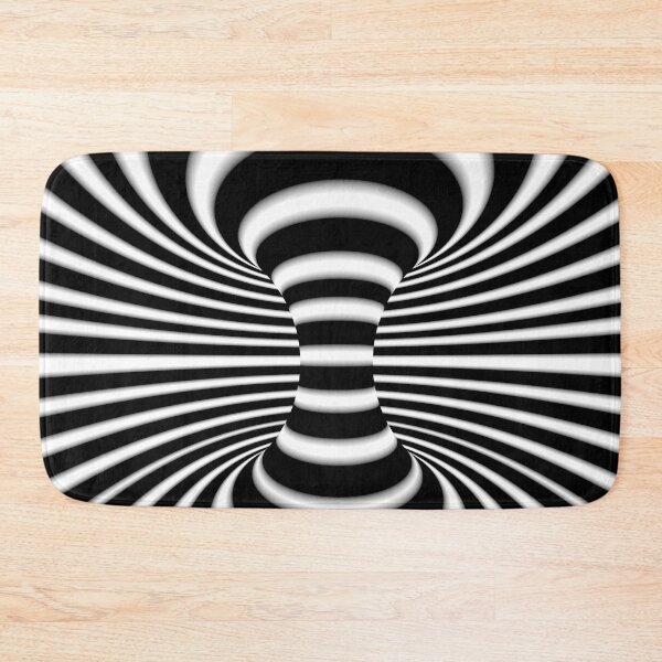 Item preview, Black and White Infinite Wormhole Optical Illusion designed and sold by hyproinc.