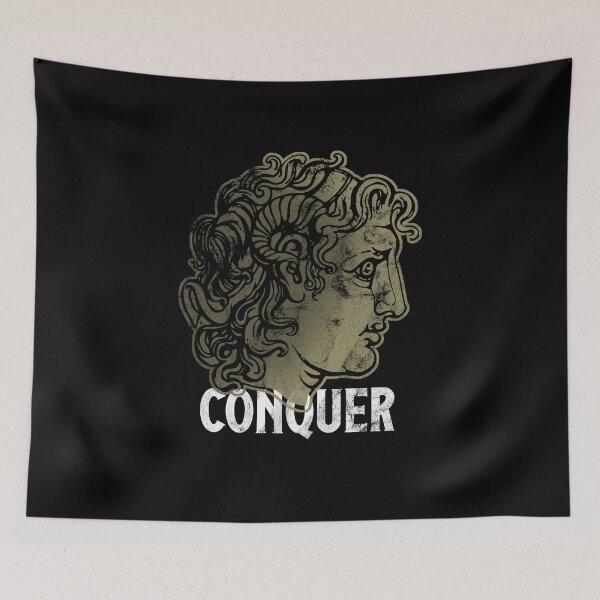 Item preview, Conquer Alexander the Great Head Ancient Greece Design designed and sold by Flying Jake.