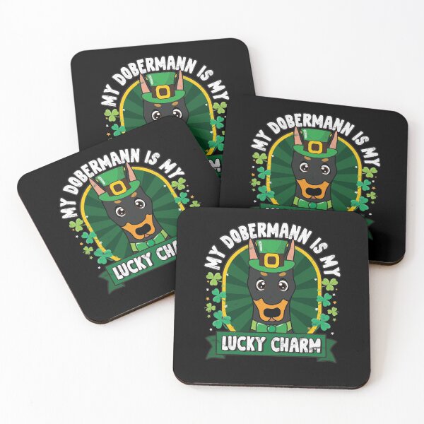 Item preview, Dobermann is my Lucky Charm St Patricks designed and sold by rafaeltto.