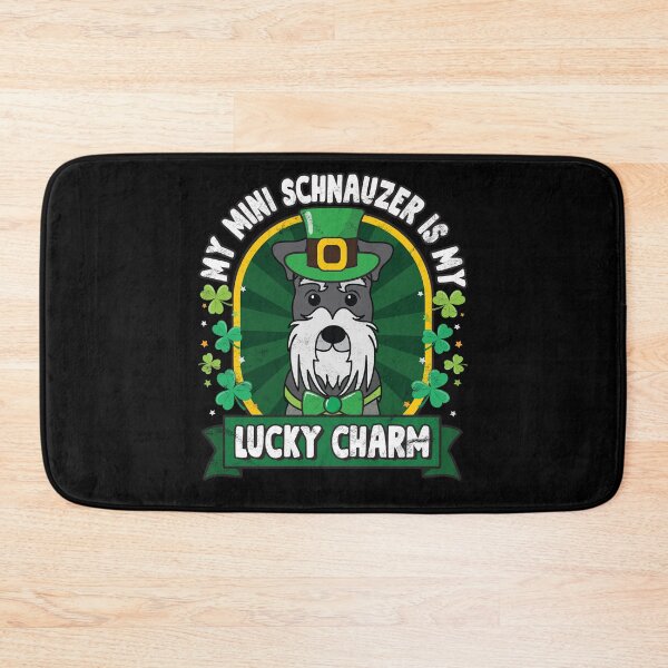 Item preview, Mini Miniature Schnauzer is my Lucky Charm St Patricks designed and sold by rafaeltto.