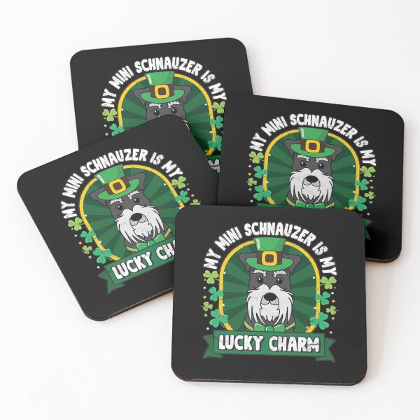 Item preview, Mini Miniature Schnauzer is my Lucky Charm St Patricks designed and sold by rafaeltto.