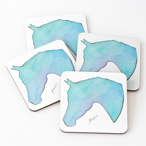 Item preview, Watercolour Kelpie Horse Head (2020) designed and sold by Jenna Rideout.