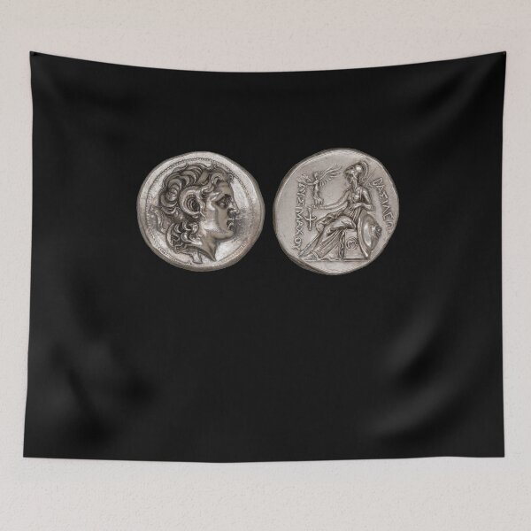 Item preview, Alexander the Great Head Ancient Greece Coins Design designed and sold by Flying Jake.