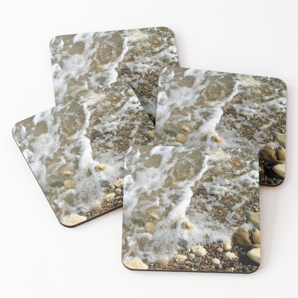 Item preview, The Waters Edge Pebbles Seascape designed and sold by Tezoodle Art.