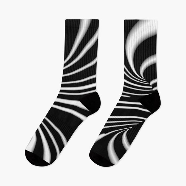 Item preview, Black and White Tech Glitch Infinite Wormhole Optical Illusion designed and sold by hyproinc.