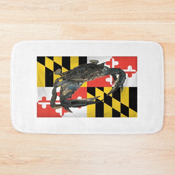 Item preview, Maryland Blue Crab with Flag  designed and sold by baybranded.