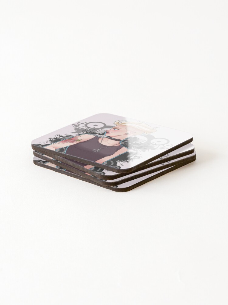 Thumbnail 4 of 5, Coasters (Set of 4), Punk Rocker designed and sold by RafiDeSousa.
